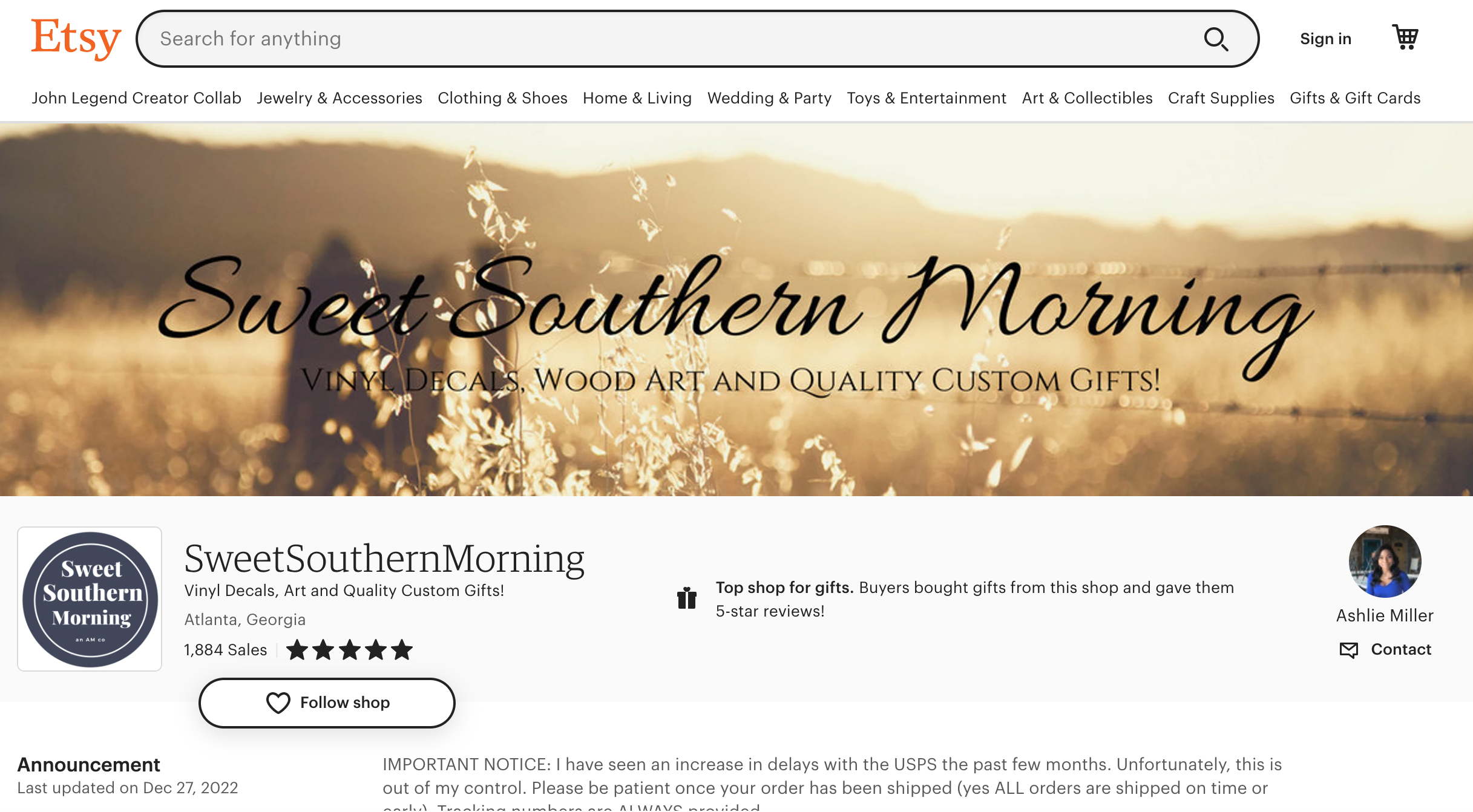 Etsy Shop