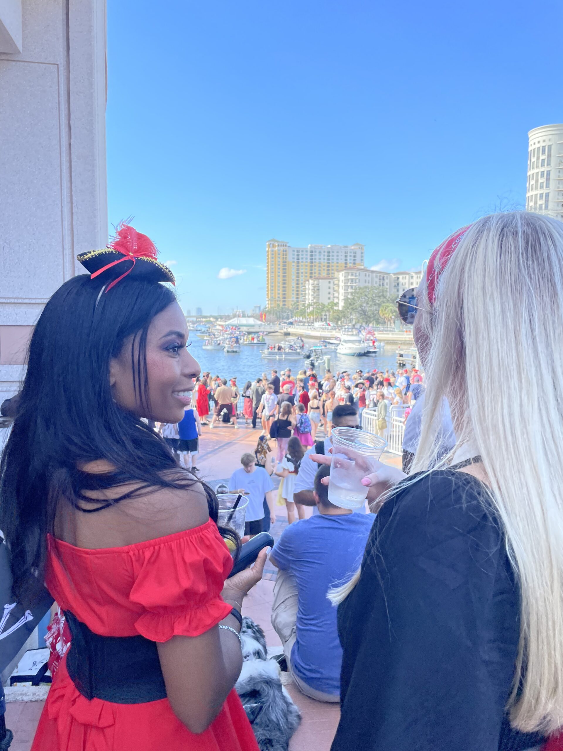 Watching the Gasparilla Boat Parade